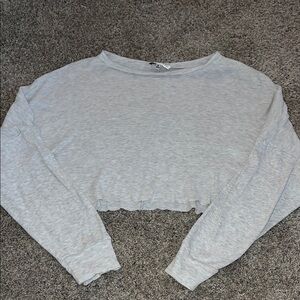 Gray Women's Crop Top